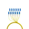 Kabel światłowodowy EFB Elektronik O8342S10OS2 12x LC OS2 10 m Czarny Niebieski Żółty