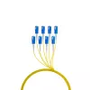 Kabel światłowodowy EFB Elektronik O8321S10OS2 8x SC OS2 10 m Czarny Niebieski Żółty