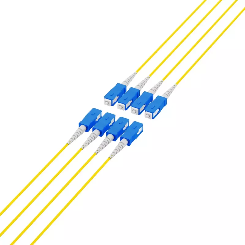 Kabel światłowodowy EFB Elektronik O8321S10OS2 8x SC OS2 10 m Czarny Niebieski Żółty
