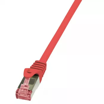 Kabel sieciowy LogiLink 0,25 m czerwony RJ-45 Cat6 S/FTP