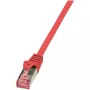 Kabel sieciowy LogiLink Cat.6 S/FTP RJ-45 0,5 m Czerwony
