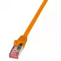 Kabel sieciowy LogiLink 0,5m RJ-45 Cat6 S/FTP Pomarańczowy