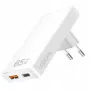Ładowarka sieciowa USB LOGILINK PA0368 — 1×USB-A, 1×USB-C, 65 W, biała