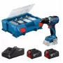 Wiertarko-wkrętarka akumulatorowa Bosch GSR 18V-65, 18 V, zestaw z 2 akumulatorami 4,0 Ah i walizką L-Boxx