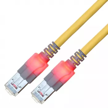 Kabel sieciowy Sacon 442603,700 7 m Cat6 S/FTP Żółty