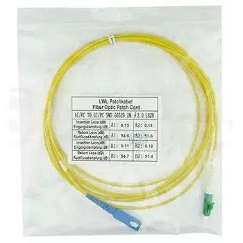 Kabel światłowodowy BlueOptics SFP2122BU3MX LC SC G.657.A1 3 m Żółty
