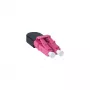 Adapter światłowodowy LC BlueOptics BOLBLCOM4 Czarny Różowy