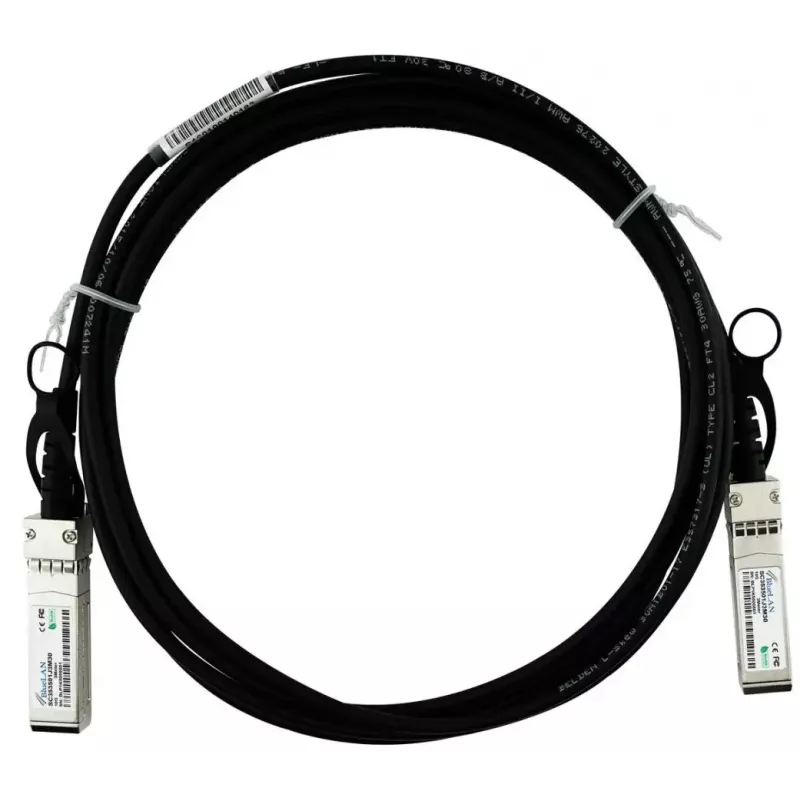 Kabel DAC BlueOptics DAC-0.5M-EX-BL SFP+ Męski/Męski 0.5m