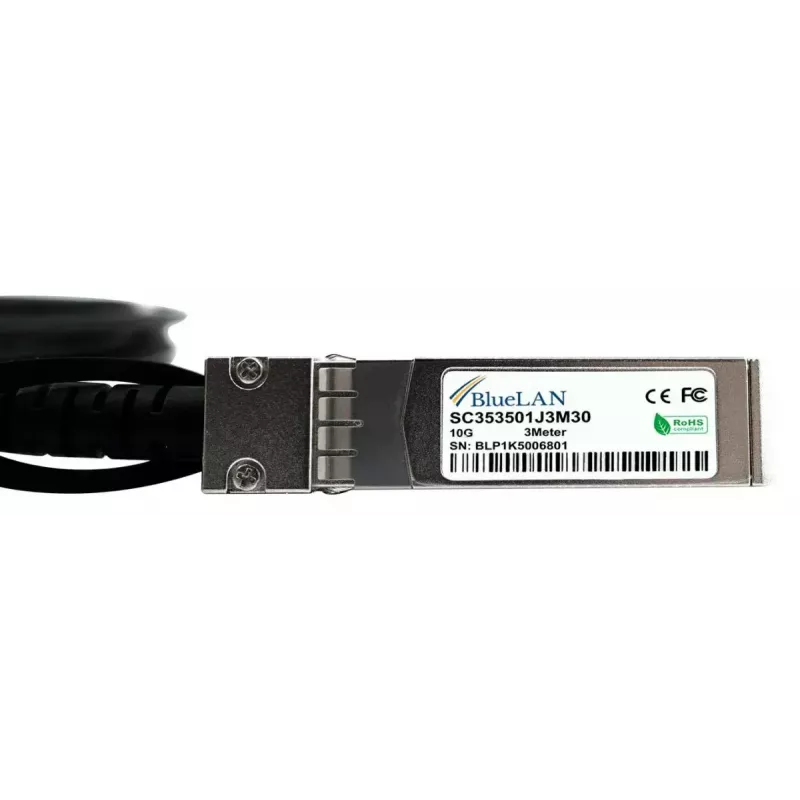 Kabel SFP+ BlueOptics SFP-DAC10-3M-BL 3 m Wtyk/Wtyk