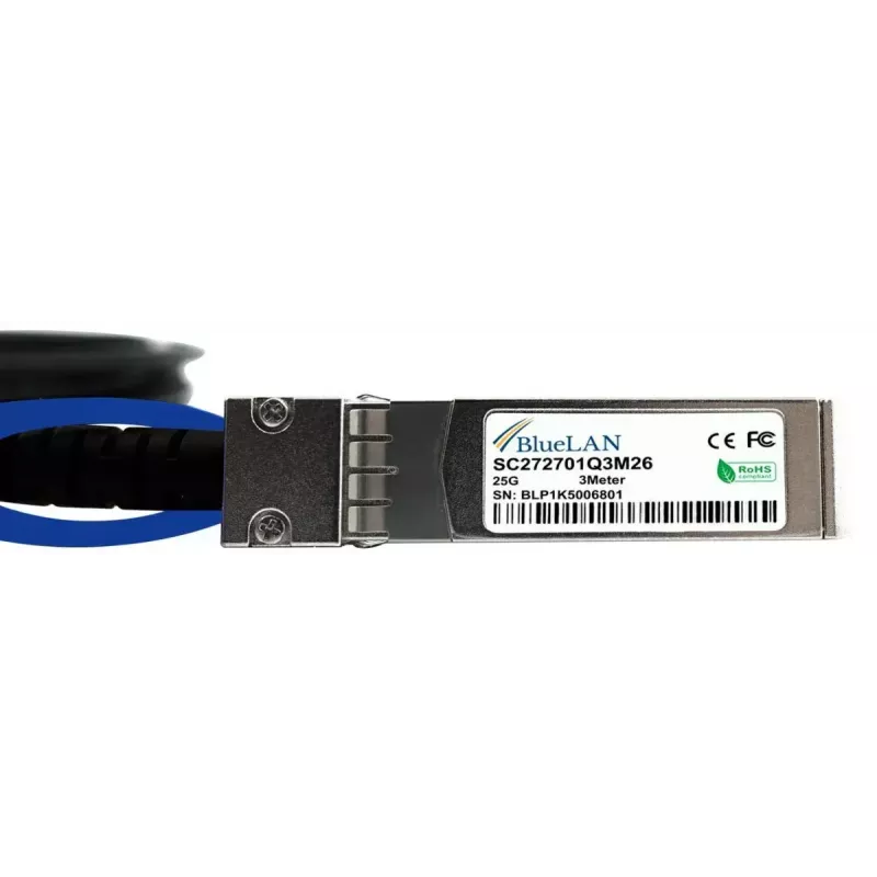 Kabel InfiniBand/światłowodowy BlueOptics X66130-05-BL 0.5 m SFP28 Czarny