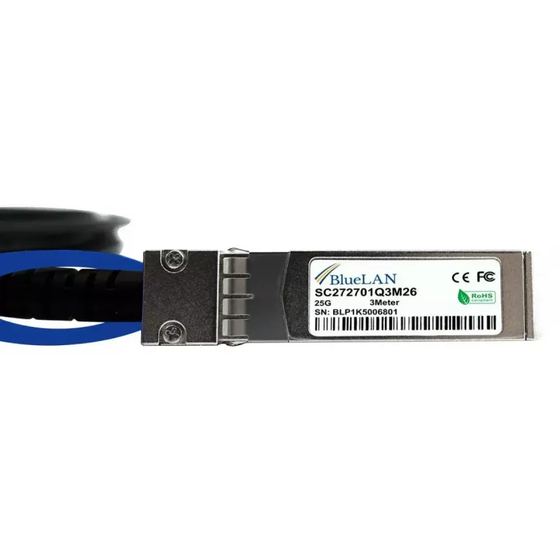 BlueOptics X66130-2-BL InfiniBand kabel światłowodowy 2 m SFP28 Czarny