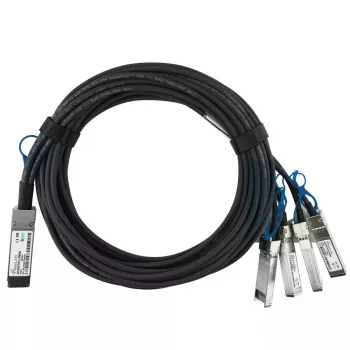 Kabel sieciowy BlueOptics 100G2X25GPD2M-LEG-BL QSFP 4xSFP28 InfiniBand 2m czarny