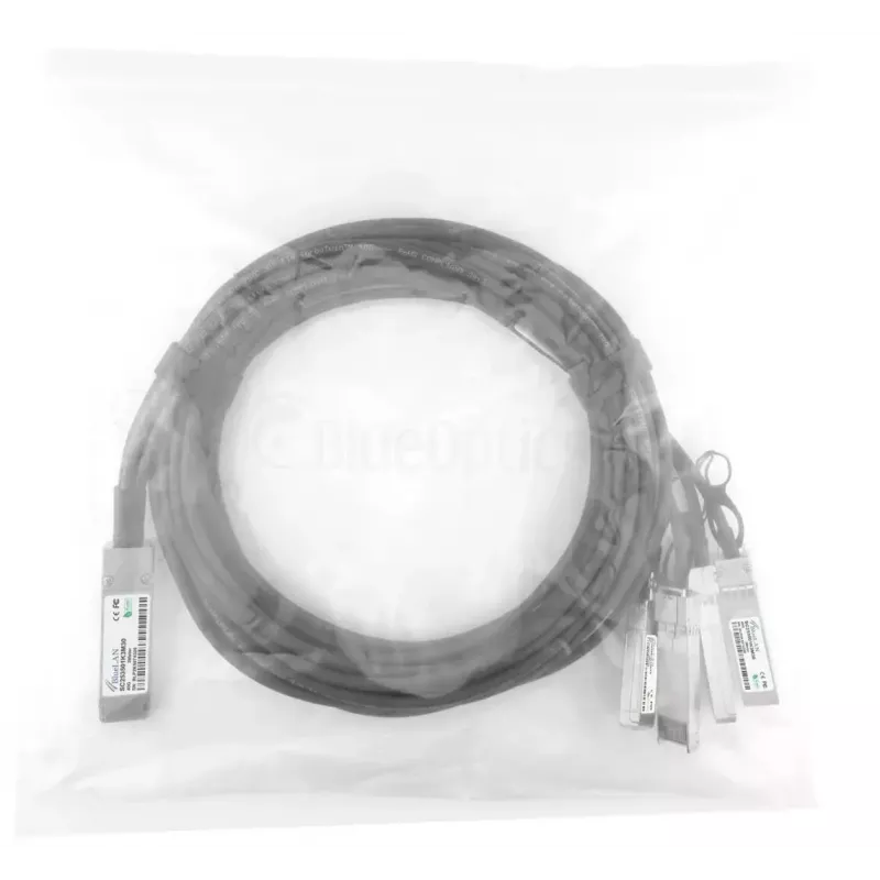 BlueOptics SFPPQSFP28-03-BL kabel światłowodowy InfiniBand 3 m QSFP na 4xSFP+