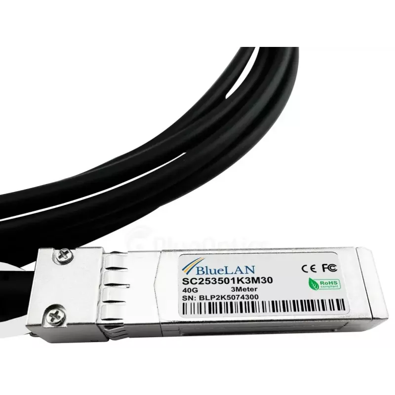BlueOptics SFPPQSFP28-03-BL kabel światłowodowy InfiniBand 3 m QSFP na 4xSFP+