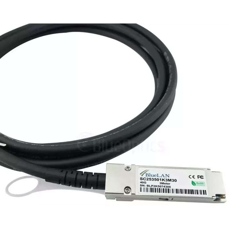 Kabel InfiniBand/światłowodowy BlueOptics SFPPQSFP28-05-BL 5 m QSFP 4xSFP+