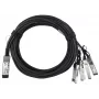 Kabel InfiniBand/światłowodowy BlueOptics SFPPQSFP28-05-BL 5 m QSFP 4xSFP+