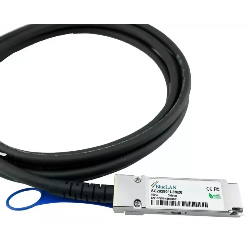 BlueOptics R9F77A-BL przewód InfiniBand/światłowodowy 1 m QSFP28 Męski/Męski