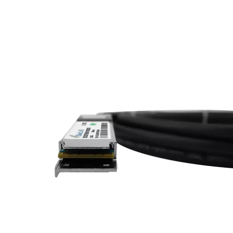 BlueOptics kabel InfiniBand/światłowodowy typu breakout QSFP56 na 4xSFP56 1 m Czarny
