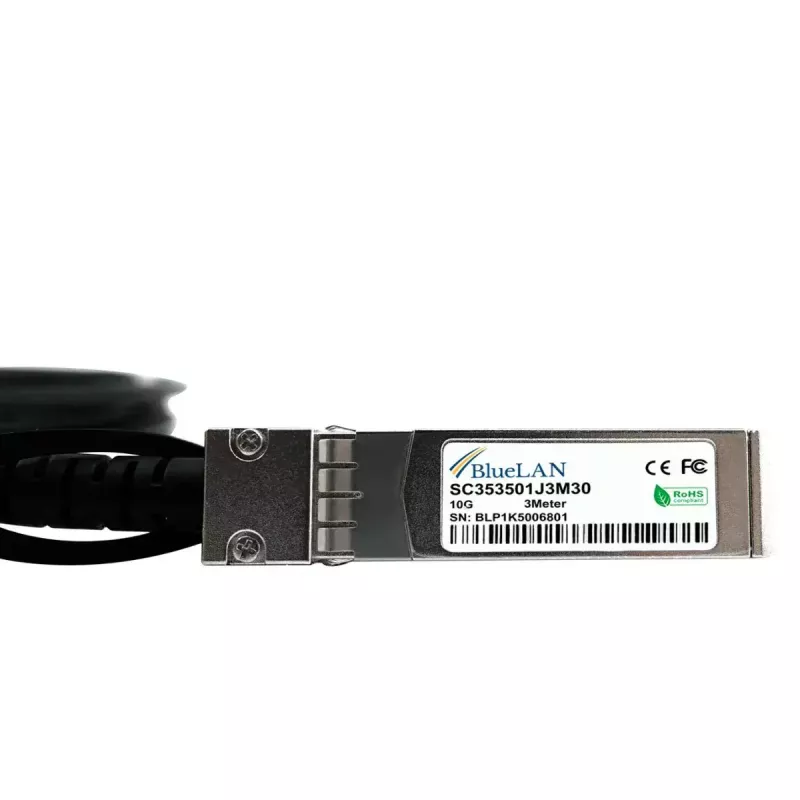 Kabel światłowodowy BlueOptics FN-CABLE-SFP+1-BL SFP+ LC/UPC 1 m Czarny