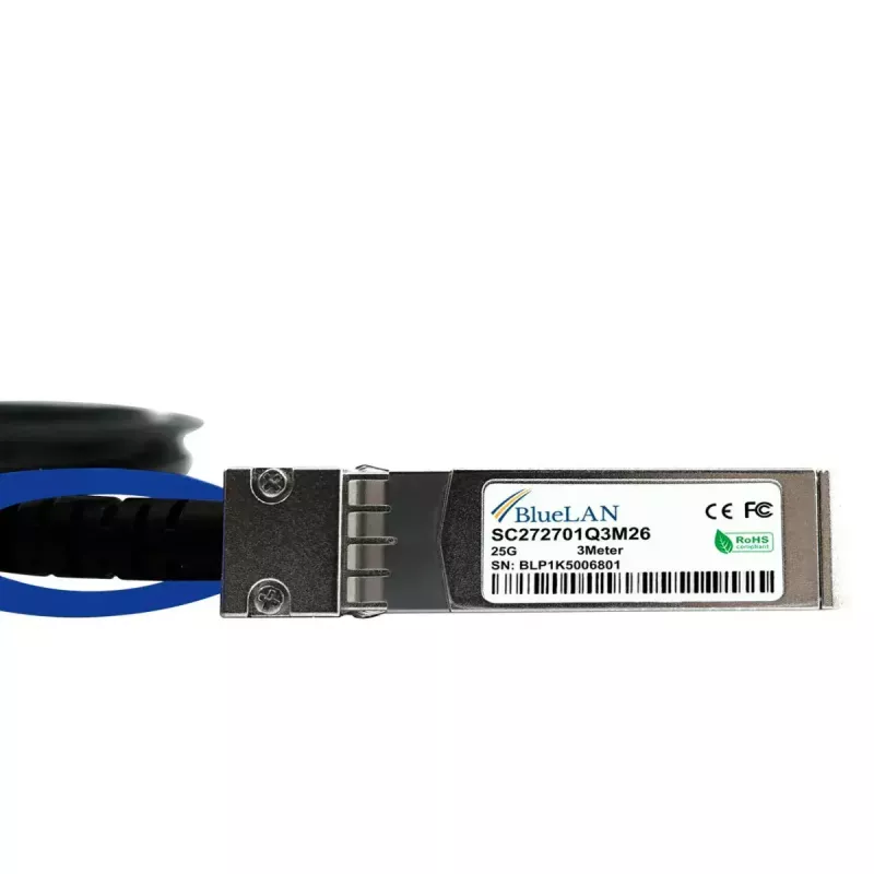 Kabel DAC BlueOptics SFP-25G-CU5M-BL SFP28 5 m czarny