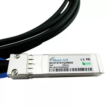 DAC kabel BlueOptics SFP-25G-CU3M-BL SFP28 25G 3m Czarny