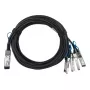 Kabel DAC BlueOptics MCP7F00-A002R-BL 2m QSFP28 do 4x SFP28