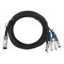 Kabel DAC BlueOptics 470-ABOS-BL 2m QSFP28 4x SFP28 czarny