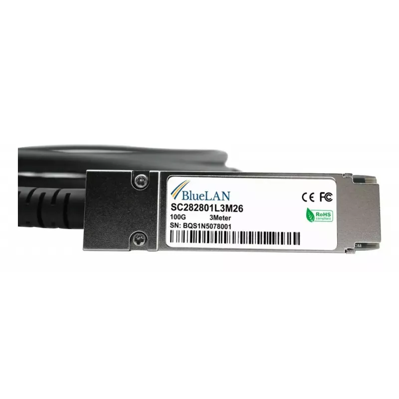 Kabel BlueOptics QSFP28 DAC SFP-DAC100-2M-BL 100GBASE-CR4 2 m, czarny