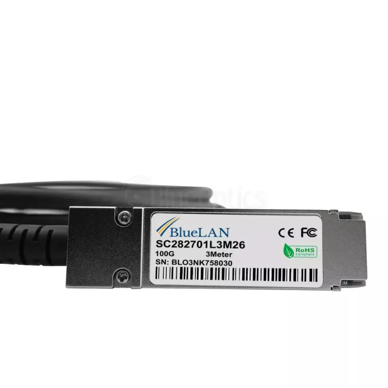 Kabel sieciowy BlueOptics 470-ABQF-BL QSFP28 4xSFP28 InfiniBand 2m czarny