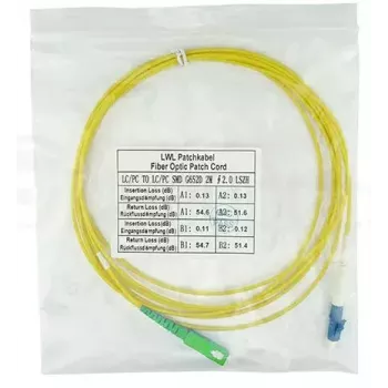 BlueOptics SFP2122BU2MS InfiniBand kabel światłowodowy 2 m LC SC Żółty