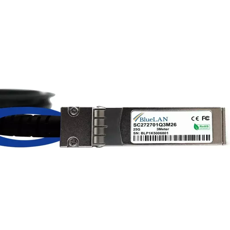 BlueOptics SFP-H25G-CU5M-BL Kabel światłowodowy InfiniBand 5 m SFP28 Czarny