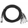 Kabel sieciowy BlueOptics JG329A-BL QSFP 4xSFP+ InfiniBand 1m Czarny