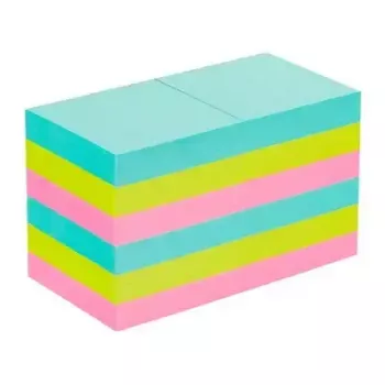 Samoprzylepne karteczki Post-It 3M 622-12SS-COS, kwadratowe 47,6×47,6 mm, 90 arkuszy, niebieskie/zielone/różowe
