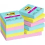 Samoprzylepne karteczki Post-It 3M 622-12SS-COS, kwadratowe 47,6×47,6 mm, 90 arkuszy, niebieskie/zielone/różowe