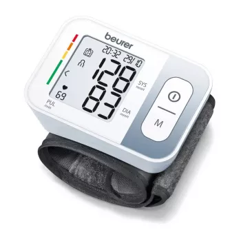 Wrist automatic blood pressure monitor Beurer BC 28 — wrist placement, LCD, pulse and MAP, 80×60×29 mm