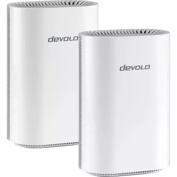 Zestaw routerów mesh WiFi 7 Devolo BE6500 2-pack (biały) - system dwuelementowy