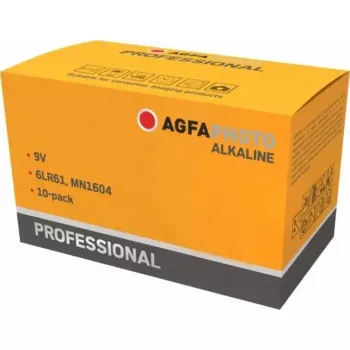 Alkaliczna bateria 9V AGFA Professional — 10 szt.