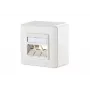 Płytka ścienna Metz Connect 1309160002-E RJ-45 biała 85x85mm