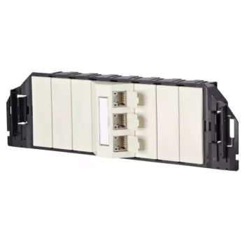 Gniazdo RJ-45 MetzConnect 1309310301-E czarno-białe kategorii 6e