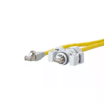 Kabel sieciowy METZ CONNECT E-DAT V6 10 m Cat6 S/FTP Żółty