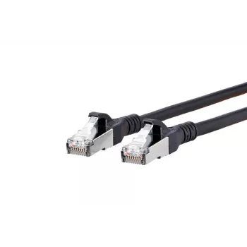 Kabel sieciowy METZ CONNECT Cat6A 5m Czarny
