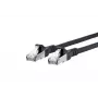 Kabel sieciowy METZ CONNECT Cat6A 5m Czarny