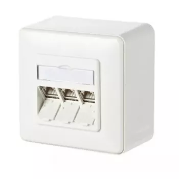Gniazdo RJ-45 METZ CONNECT 130B11D30002-E Białe