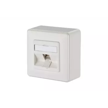 Socket-outlet RJ-45 BTR NETCOM 130B12D10002-E biały