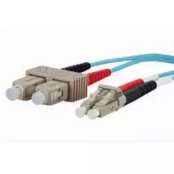 Kabel światłowodowy METZ CONNECT 151J1EOJO10E 2x SC 2x LC OM3 1 m Aqua