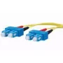 Kabel światłowodowy METZ CONNECT 151P1EOEO10E 2x SC OS2 1 m żółty