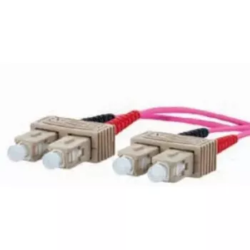 Kabel światłowodowy METZ CONNECT 151S1EOEO10E 2x SC OM4 1 m różowy