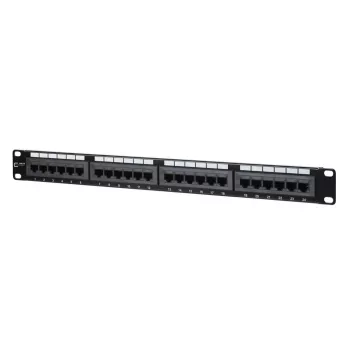 Patch panel MetzConnect 130A08-AP29-E 24-port RJ-45 Cat5e 1U czarny