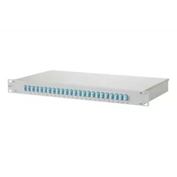 Panel krosowy 1U BTR NETCOM 1502557724-E ze złączami LC, biały, montaż w szafie rack, 482,6×44,5×242,5 mm