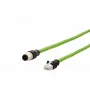 Kabel sieciowy METZ CONNECT 142M4D15100 RJ-45 M12 Cat5e 10 m zielony
